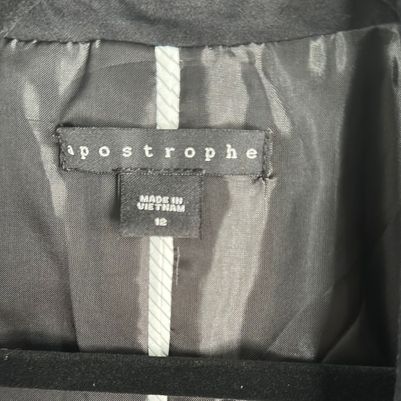 Apostrophe Black Tailored Blazer - Picture 2 of 5